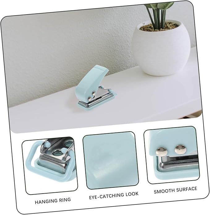 Gadpiparty Mini Hole Puncher for Office Supplies Small Portable Stapler for Students Compact Single Hole Puncher Essential School and Office Stationery