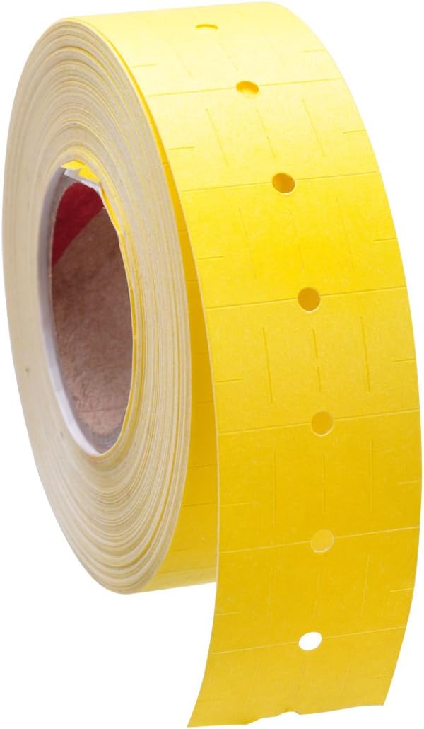 Yellow Labels to fit Avery Dennison®/ Sato® M1 "Mighty One" Price Guns 16 Pack (Free Ink roll Included)