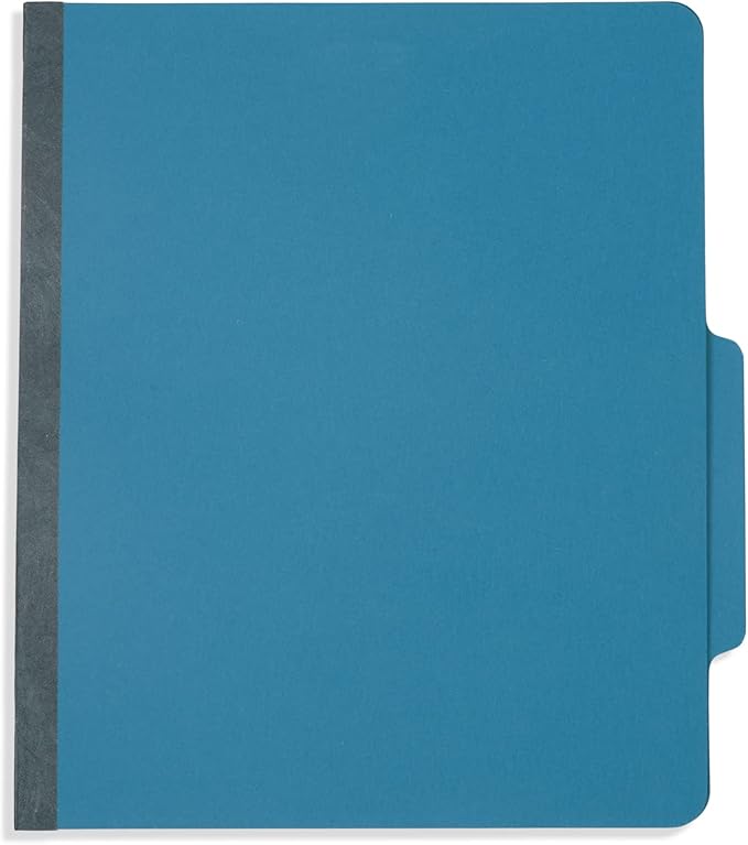 Blue Summit Supplies Dark Classification Folders, 3 Dividers, Letter Size with 2 Inch Tyvek Expansions, Use for Organizing Medical Records & Client Files, Great as Lease Folders, 10 Pack