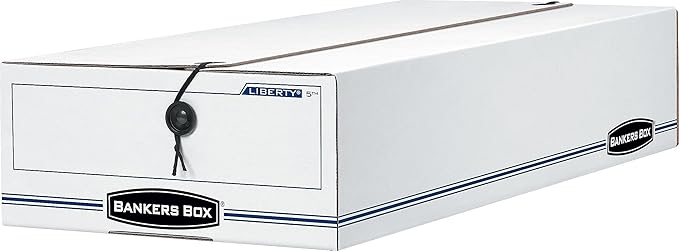 Bankers Box LIBERTY Check and Form Boxes, Standard Set-Up, String and Button, 5 3/4 x 9 x 23 1/4 Inches, Case of 12 (00006)