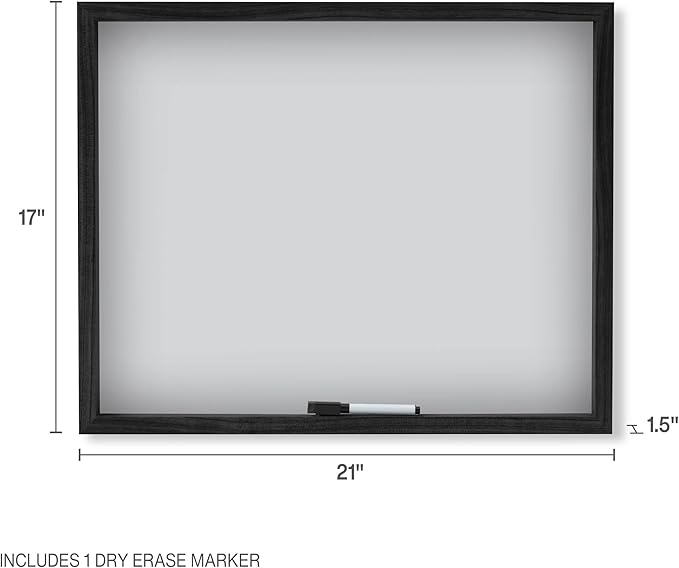 MIKASA White Board with Dry Erase Pen, Gray