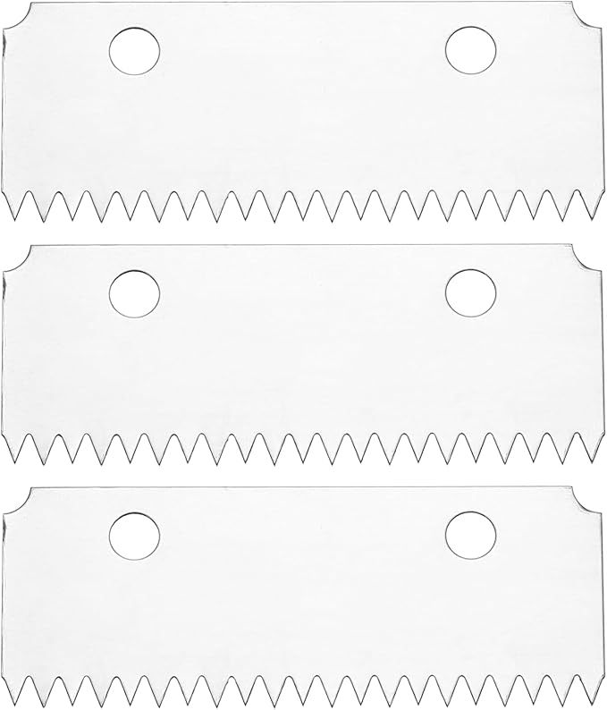 PATIKIL 3 Pcs Replacement Blades for Packing Tape Dispensers, 2.1 x 0.8inch 15026 Tape Dispenser Blade Carbon Steel for Home Office Warehouse Wrapping Packaging Mailing Shipping, Silver