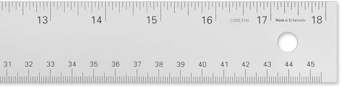 Alumicolor 18-inch Non Slip Standard Aluminum T-Square for Art Framing & Drafting, Silver