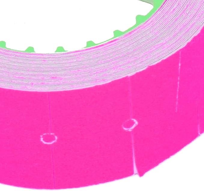 Pricing Labels, 30 Rolls 15000 Price Gun Labels for Mx-5500 M5500 White Price Marker Stickers Label Paper Tag Labels 21x12mm(Rose)