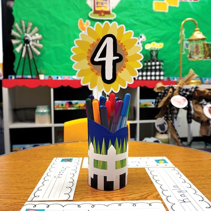 CTP Sunflower 6" Cut-Outs Learning Décor Accents for Spring & Floral Classroom Theme (Creative Teaching Press 10594)
