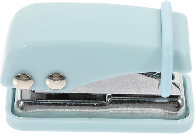 Housoutil Mini Hole Punch Portable Stapler for Office School Supplies and Compact