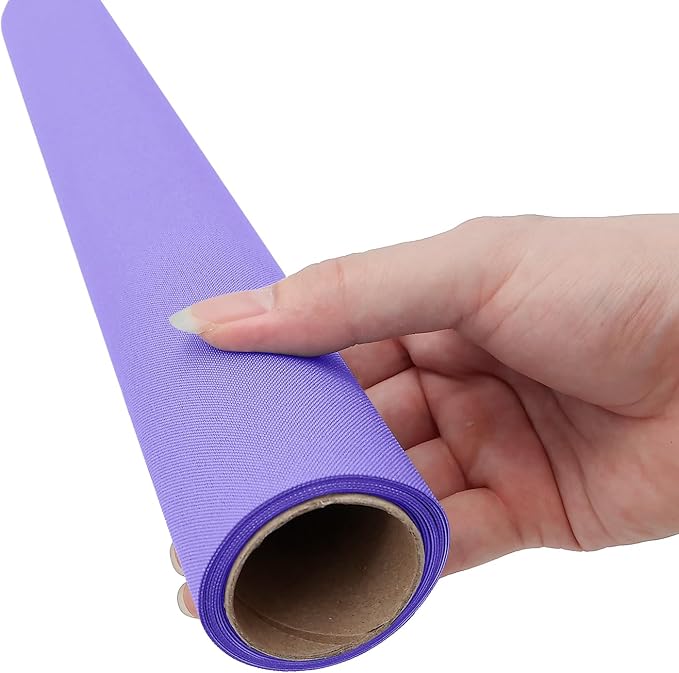Purple Fabric Book Cover, 17x55', Paper Backed, Book Binding Cloth for Book Binding, Bookbinding Supplies