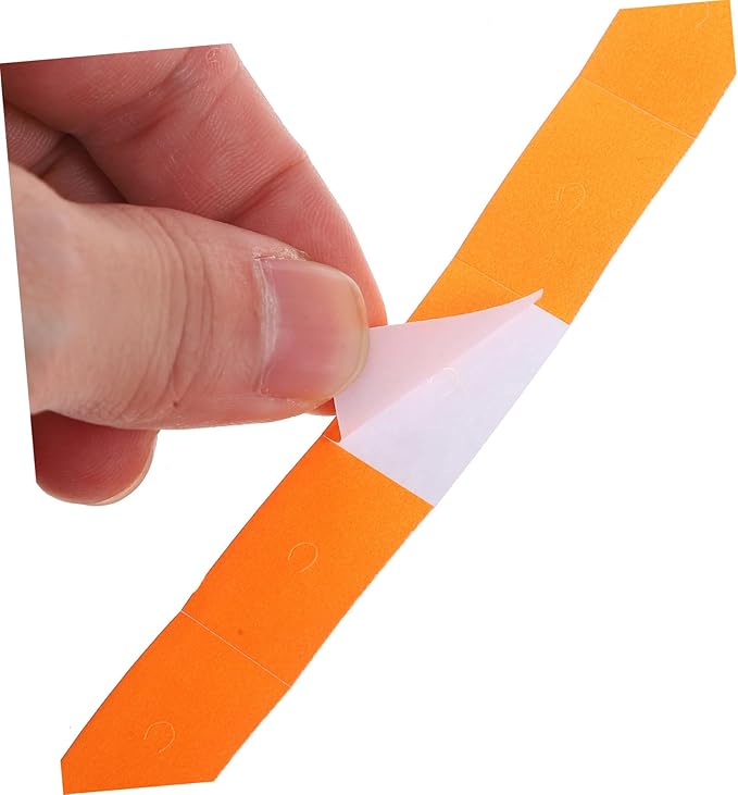 Uonlytech 10rolls Orange Price Labels Double Line Pricing Stickers for Retail Efficient Marking Labels for Supermarkets and Warehouses Easy to Apply
