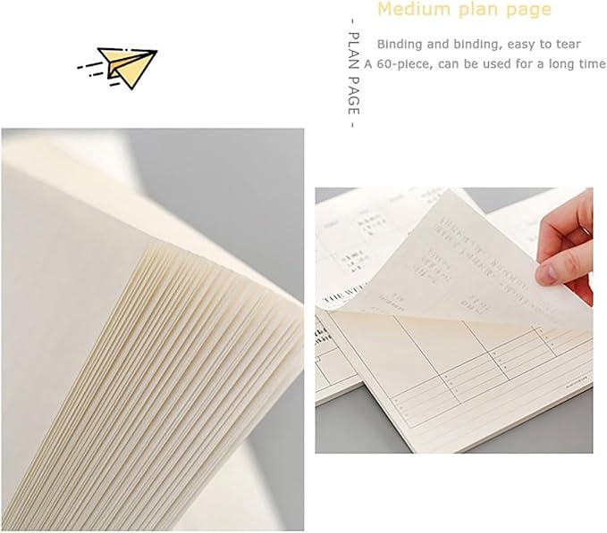 To Do List Notepad - Undated Tear-Off Weekly Planner Notepad for Women men, 60 Sheets Desk Planner Organizer for Office, 9.4" x 6.7", 100 GSM Paper