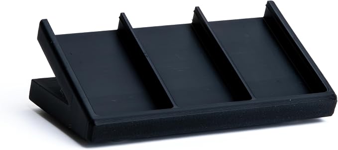 Remote Holder Organizer Pedestal Caddy compatible with Lutron Pico Remotes, Anti-Slip Feet, Holds 3 Remotes, Black, Indoor Use Only