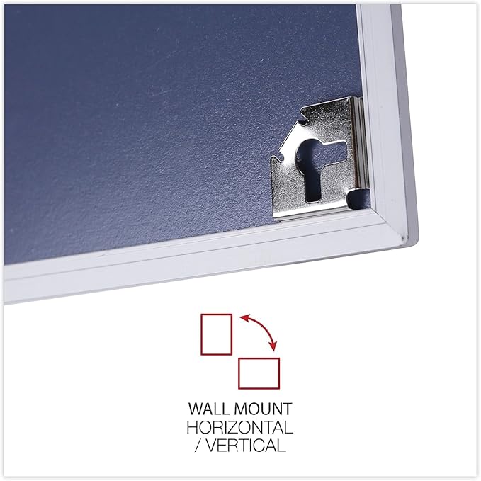 Universal 43623 Dry-Erase Board, Melamine, 36 x 24, Satin Aluminum Frame