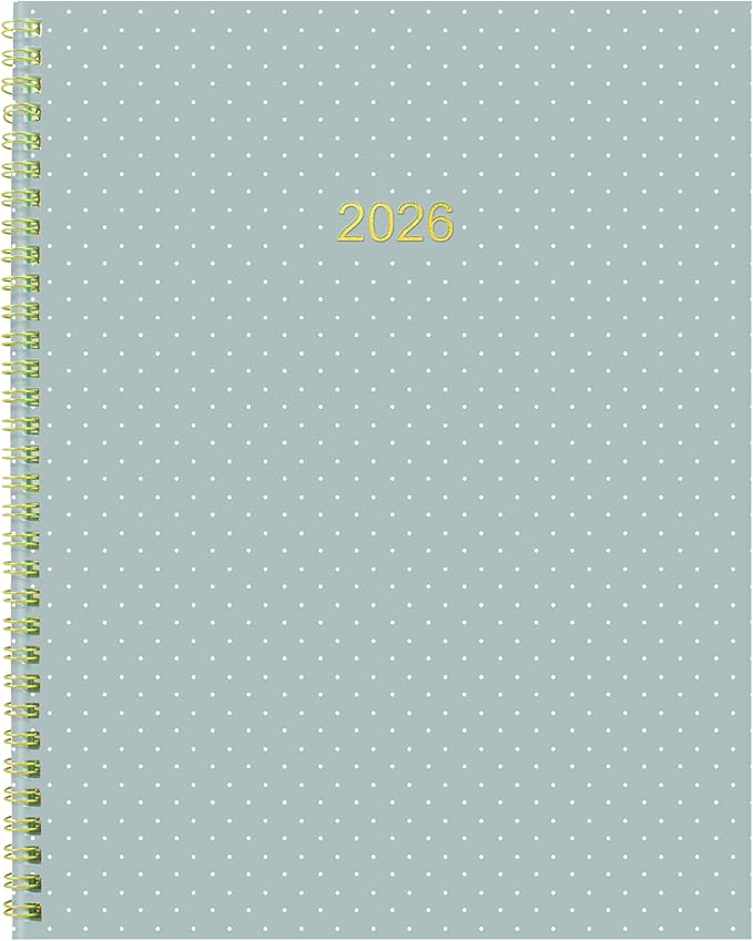 Blueline® 2026 Monthly Planner, 14 Months, December 2025 to January 2027, Gold Twin-Wire Binding, 11" x 8.5", Minimalist (C701PT.ASX-26)