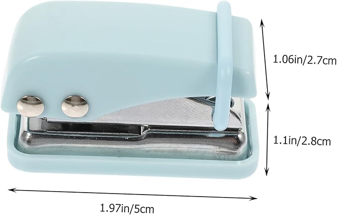 HOMSFOU Miniature Stapler Portable Office Supply Convenient Small Stapler for School Necessity and Everyday Use Stylish Design with Tail Hanging Ring