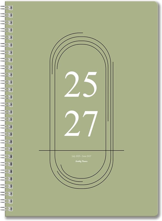 Monthly Planner 2025-2027, July 2025 - June 2027, 7" x 9", 2 Year Calendar 2025-2027 Monthly Planner, 24 month Calendar Perfect for School & Office