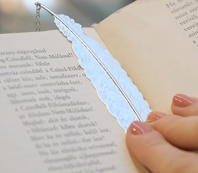 Teacher Appreciation Gifts for Women - Metal Feather Bookmark with 3D Butterfly Charm – Mother’s Day Gifts for Mom, Thank You Gifts, Book Lover Gift Under 10 Dollars, Gift Box Included