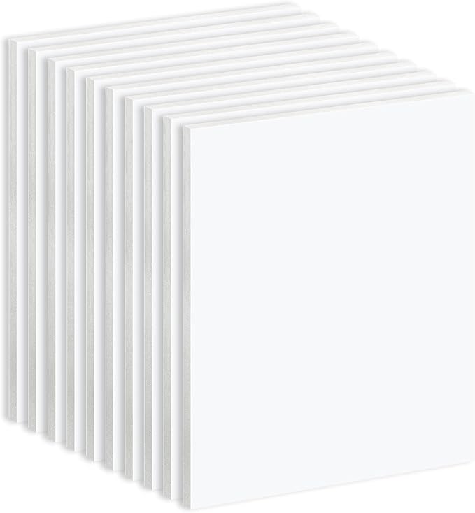 Golden State Art, 10 Pack White Foam Board 16X20 Inch, 3/16'' Thick, Acid Free Foma Core Poster Board for Mounting, Crafts, Art, Presentation