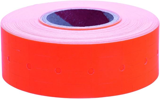 Labels to fit: Motex MX5500, Towa GS Series,Halmark Model H, Kenco 18-8,000 Labels by Kenco (Fluorescent Red)