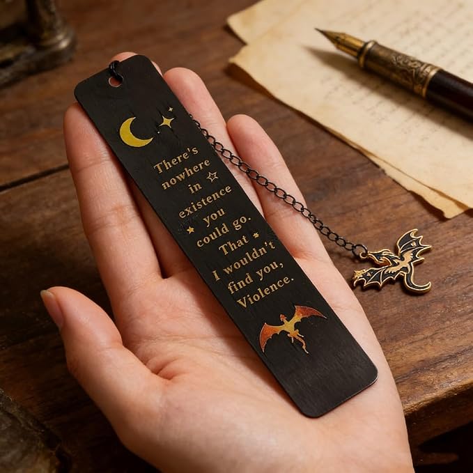 Fantasy Fourth Wing Dragon Sword Bookmarks - Fourth Wing Fans Page Markers Cool Bookmarks for Men Fantasy Dragon Gifts for Male Readers as Birthday Gifts (Dragon Bookmark Set 11)