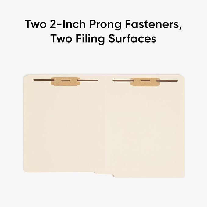 Smead End Tab Fastener File Folder, Shelf-Master® Reinforced Straight-Cut Tab, 50 Count