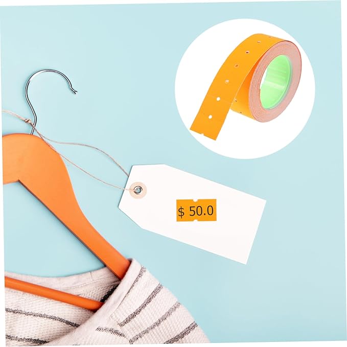 Alipis Price Tag Sticker Roll 5000 Self-Adhesive Price Decals for Retail Store Market Cost Sign Labeler Paper in Office and Shop Use