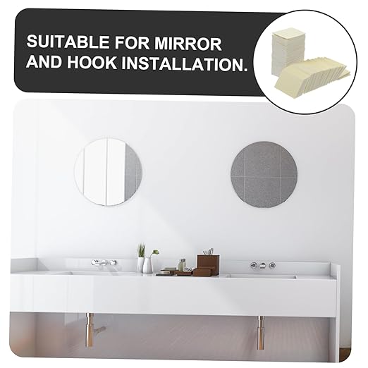ABOOFAN Heavy Duty Double Sided Tape Strong Adhesive Pads for Mounting 100pcs Square Stickers for Wall Mirror and Hooks Thick Foam Double Side Sticky Tape