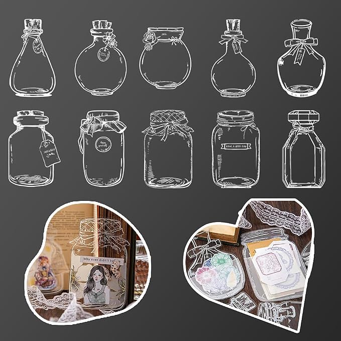 40Pcs Large Size DIY Bookmarks, Kaluofan Transparent Dried Flower Bookmarks, Handmade Dried Flower Bookmarks,Flower Bookmarks Maker, Handmade DIY Transparent Beautiful Flower Page BP30