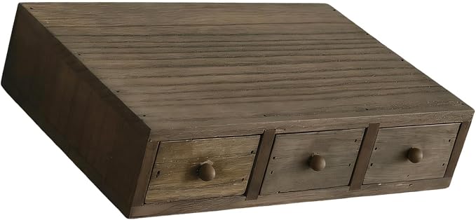 Wooden Desktop Holder with Spacious Compartments Storage Box Perfect for Documents and Craft Supplies Wooden Offices Planner