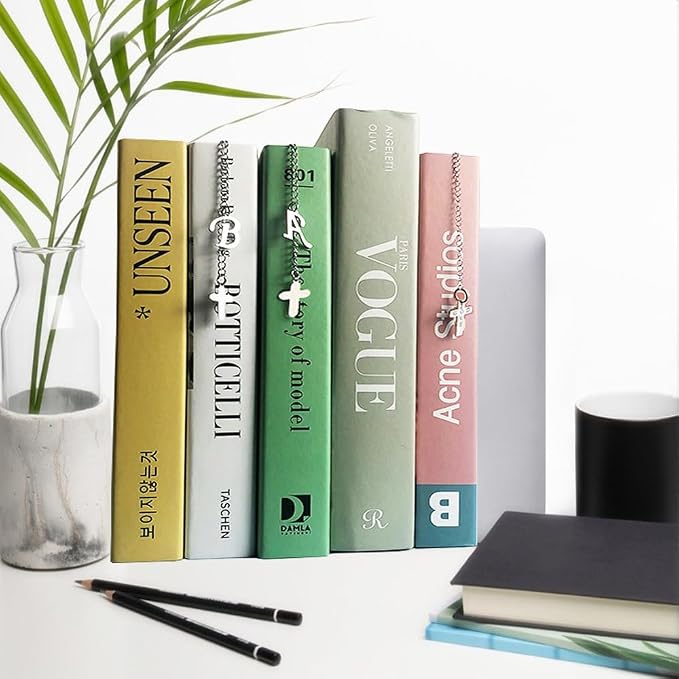 Bible Bookmark for Women Book Lovers Sister Christian Book Marker Gifts for Reader Teens Girls Baptism Birthday Christmas Gift for Coworker Students Bookish Easter Gifts (Silver-V)