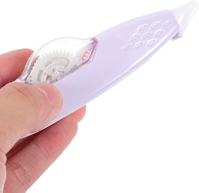 Hemoton 4pcs Refillable Correction Tape Pen-shaped, Portable Small White Adhesive Tape for Writing, Household and Office Use Stationery Supplies Random Color