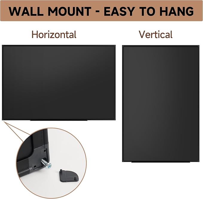 SELEAD Magnetic Chalkboard 72 x 48 Inches - Black Aluminum Frame Extra Large Chalk Board Words Sign Wall Decor for Business, Menu, School, Office - 6 x 4ft Magnet Bulletin Display Board Pizarra