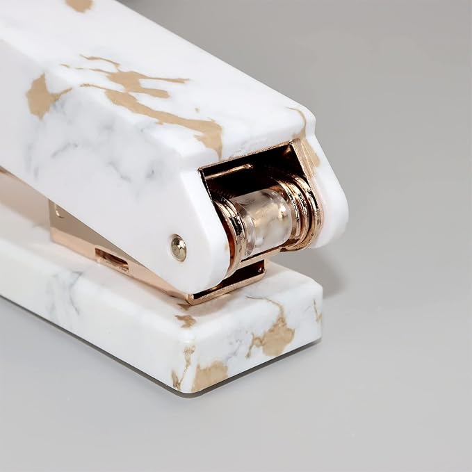 KUYWLMKMZZ Desk Stapler Stapler Creative Marble Pattern Stapler Can Bind 20 Pages Capacity Learning Office Supplies Student Stationery Gifts School Supplies (Color : A)