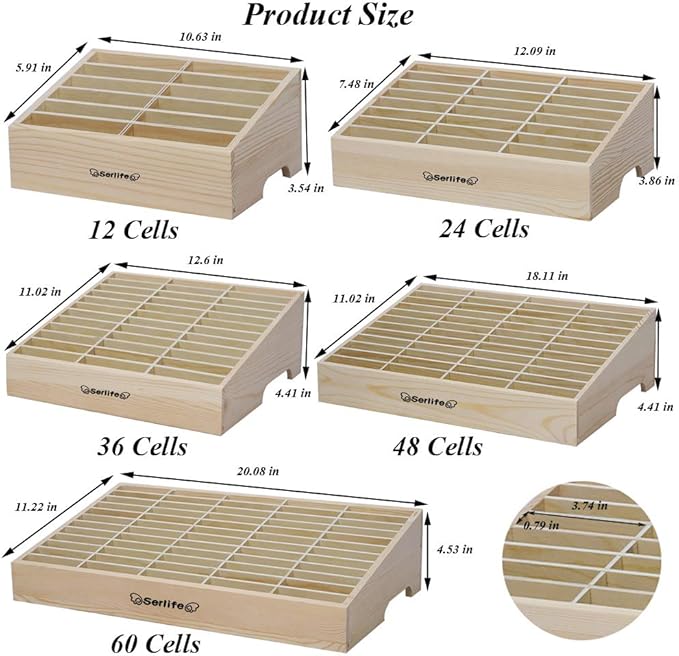 Wood Cell Phones Storage Box Calculator Management Mobile Phone Holder Classroom Office, Meeting Room Desktop Organizer (Maple, 36 Cells)