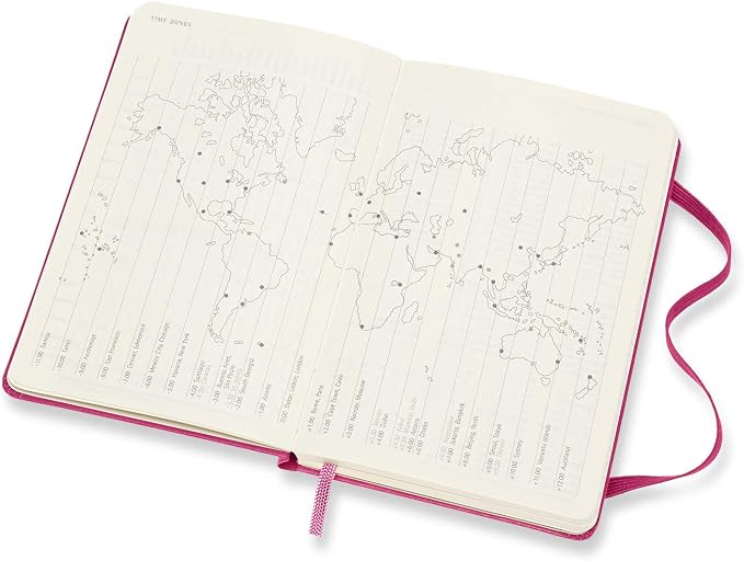 Moleskine 18 Month 2020-2021 Weekly Planner, Hard Cover, Pocket (3.5" x 5.5") Bougainvillea Pink