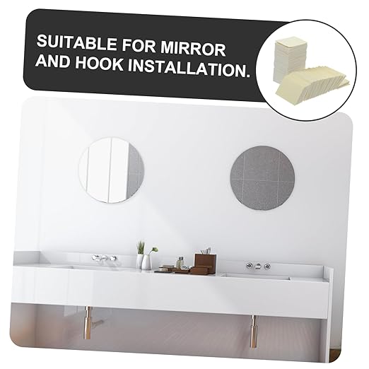 STOBAZA 100pcs Heavy Duty Double Sided Tape Adhesive Pads for Wall Mounting Mirror Craft