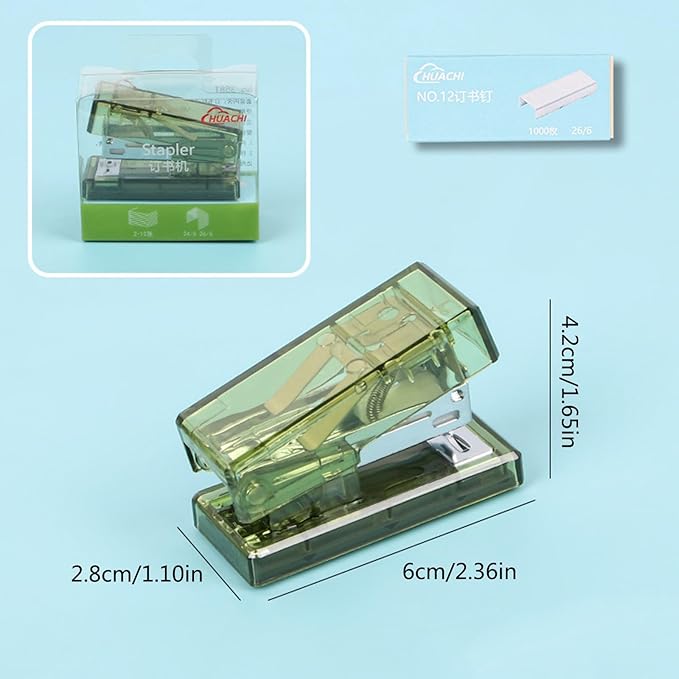 Mini Stapler with 1000 Standard 26/6 Staples,40 Sheet Capacity,Portable Compact Small Cute Stapler for School Travel Office Home Student