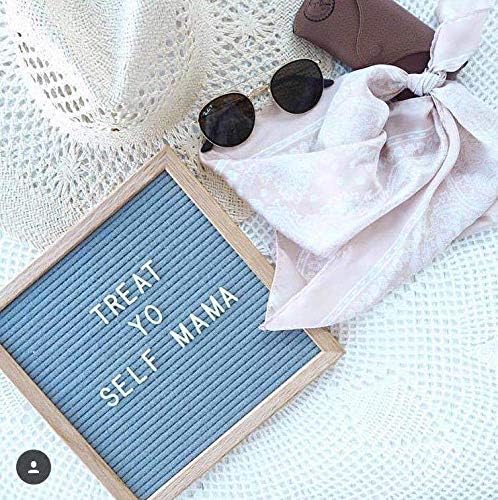 Felt Board Felt Letter Board, 10 x 10 inch Message Board Word Board Letter Board Sign Bulletin Board Letters, Pregnancy Announcements Baby Announcement Sign, Valentines Day Gifts for Her Letterboard (Gray)