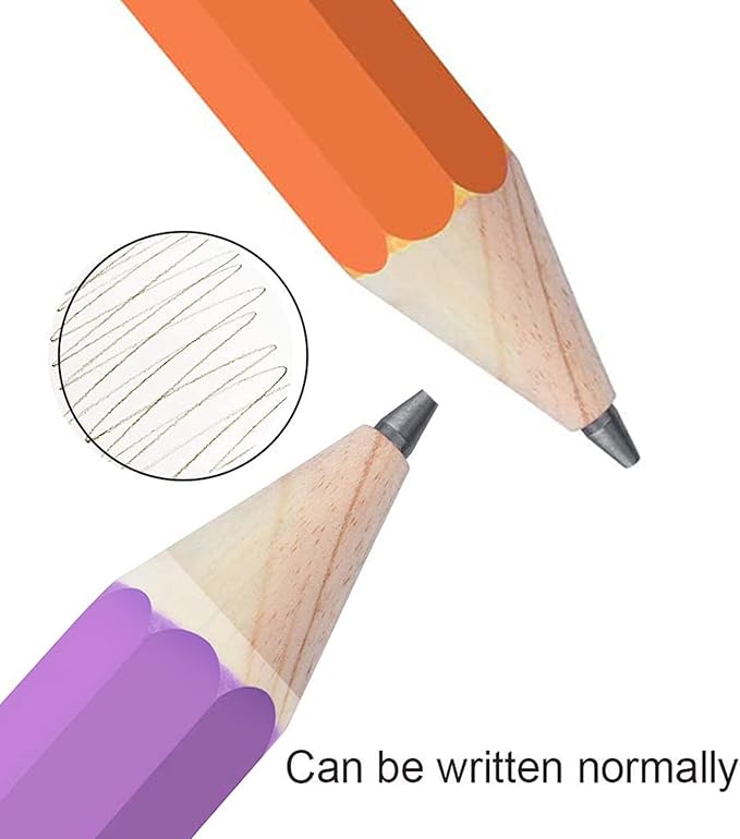 BUSHIBU Giant Pencil, 14 Inch Jumbo Pencils, Funny Big Novelty Pencil for Prop/Gifts/Decor (Light Purple)