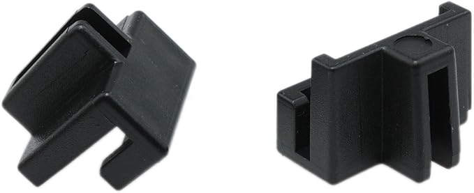 Hanging Folder Track Clamp Drawer File Cabinet Hook Dedicated Storage Black Folder Plastic Track Clamp for Wooden Drawer Plastic Square File Cabinet Clip 15pcs