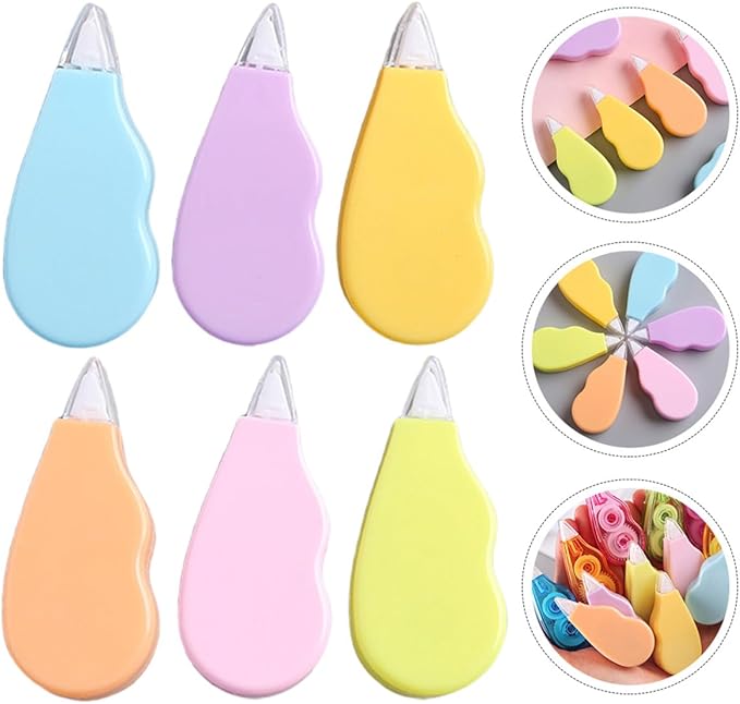6pcs Correction Tape Set for Students Small Portable School Stationery Pastel Color Correction Tape for Writing Mistakes for Studying and Office Use