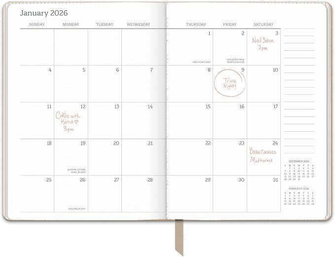 Orange Circle Studio Academic Planner 2025-2026, Sand Dollar, Medium