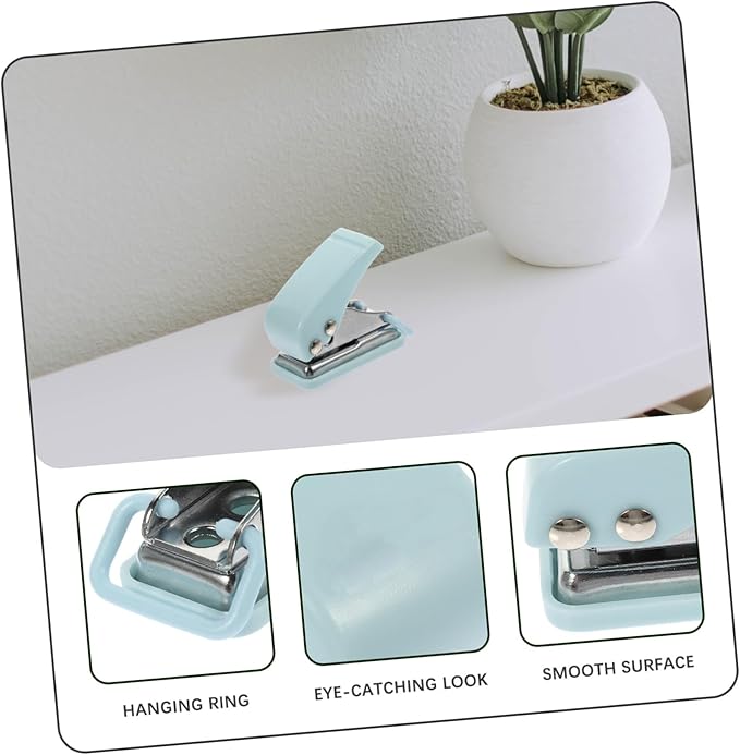 Housoutil Mini Hole Punch Portable Stapler for Office School Supplies and Compact
