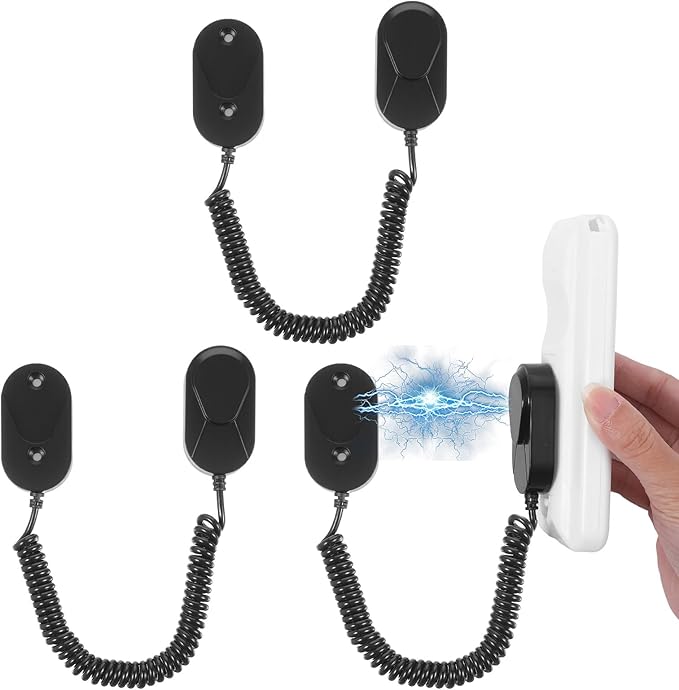 2Pcs Magnetic Remote Leash Control Holder with Spring Ropes Safely Secure TV Remotes & Small Items Retractable Anti-lost Rope Organizer with Adhesive for Projector TV Air Conditioner Remotes