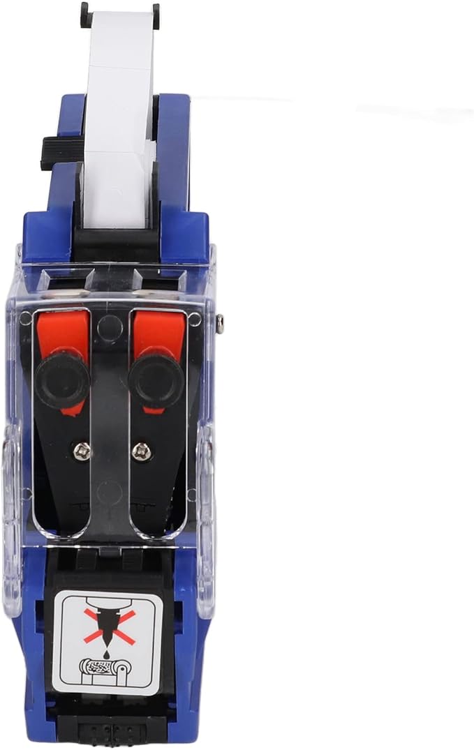 10 Digits 2 Line Price Tag Guns Labeller Marker Attacher Tool Kit Included 1pc 2 Row Price Tag Guns 1pc Ink Wheel for Office Retail Store MX 6600 Model Red Yellow Blue (Blue)