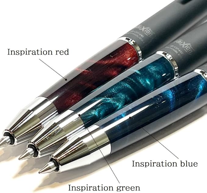 Pilot Japan Frixion Ball Knock Zone 0.5mm Inspiration Red Black Ink LFBKZ-3SEF-IR Japan Import With Original Stylus Ballpoint Touch Pen