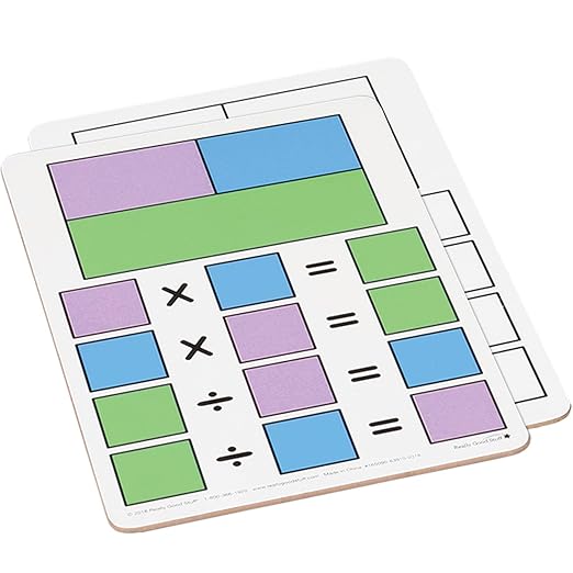 Really Good Stuff Fact Family Dry Erase Boards - 6 Boards - Multiplication and Division