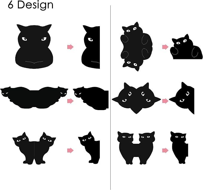 yasest Magnetic Bookmarks - 6 Pieces Assorted Cute Book Markers Clip Set for Women Teachers Students Book Lovers Reading, for School Office Home Supplies, Kawaii Cat Magnet Page Markers