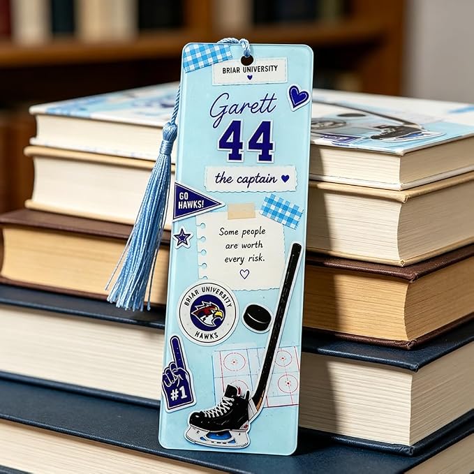 3 Pack Coquette Cherry Bookmarks Set, Cute Girly Acrylic Book Marks with Tassels, Funny Book Lover Gifts for Women (5PCS-Campus)