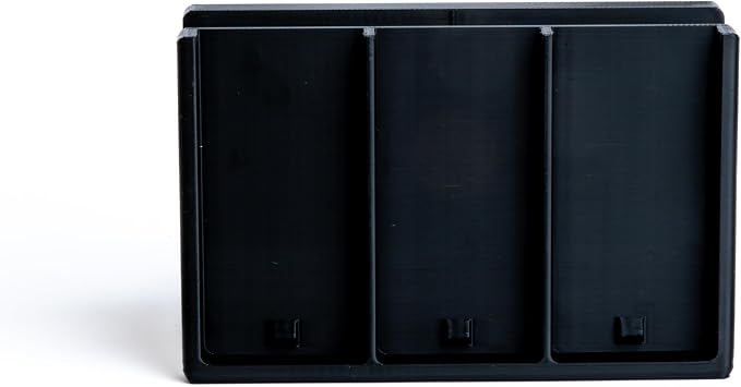 Remote Holder Organizer Pedestal Caddy compatible with Lutron Pico Remotes, Anti-Slip Feet, Holds 3 Remotes, Black, Indoor Use Only