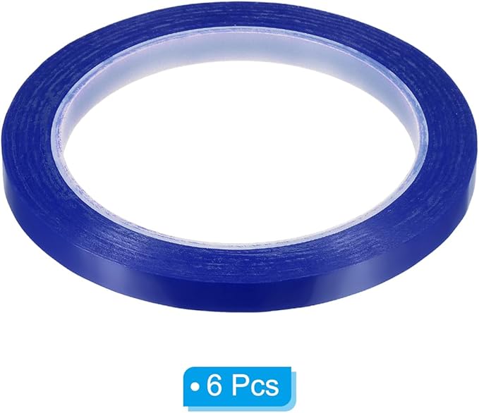 PATIKIL 5/16" Whiteboard Tape, 6 Pack Thin Dry Erase Tape for Graphic Chart Marking DIY Art, Blue