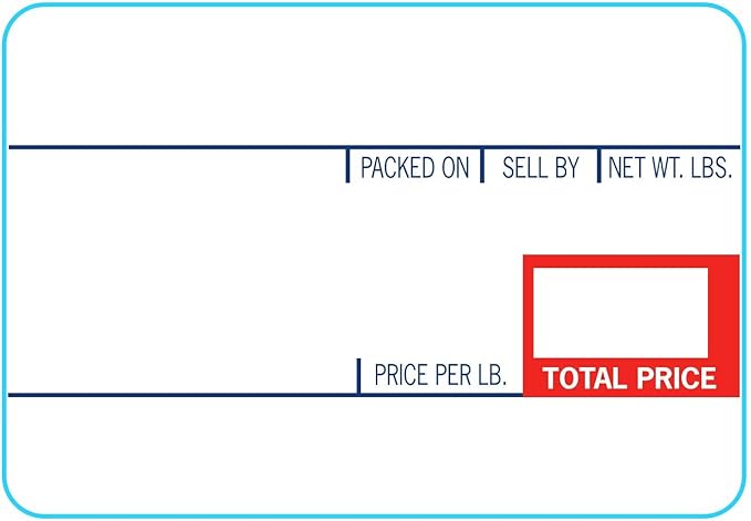 58mm x 40mm Labels for CAS Scales (8010) | 40mm Core | 700 Labels/Roll | 12 Rolls | 8,400 Labels